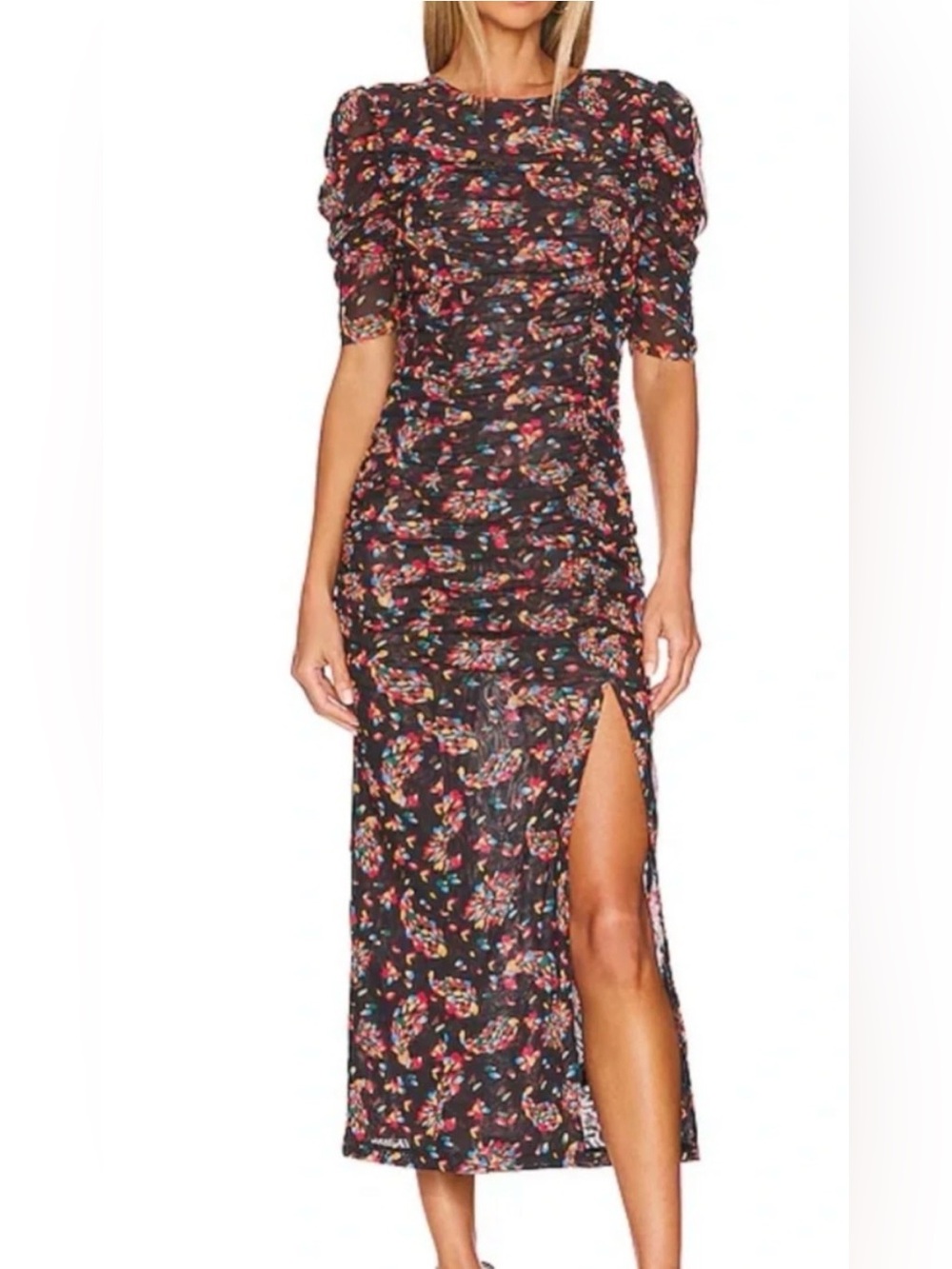 Free People Briella Ruched Midi
Dress Size XS, S, M, L